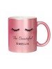 Pink Glitter Eyelash Mug